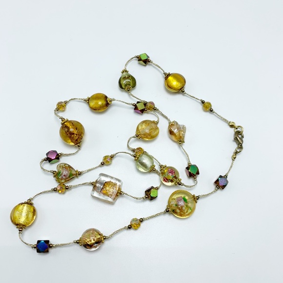 Crystal Beaded Costume Necklace - Picture 4 of 6